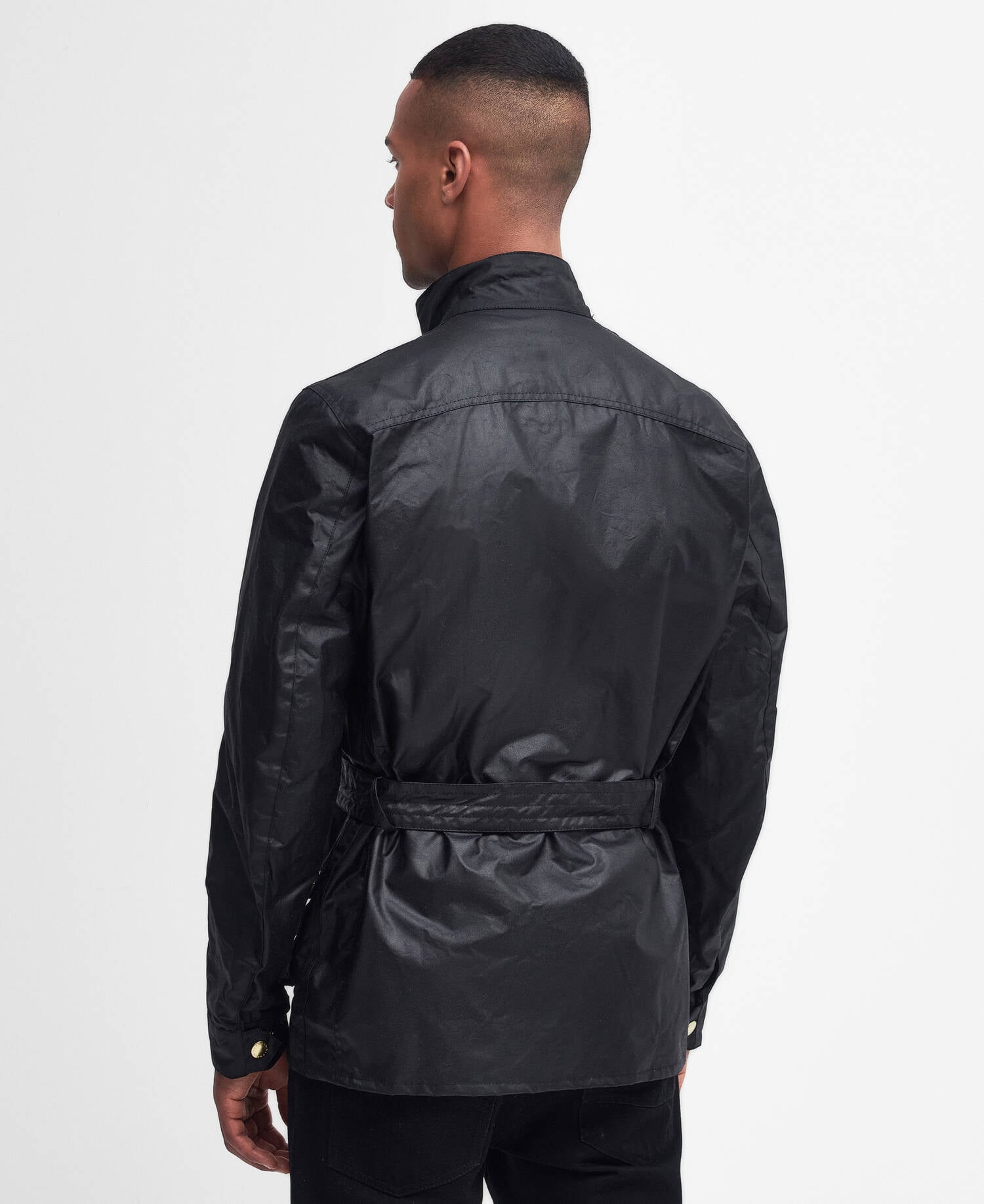 Union Jack International Waxed Jacket Classic Black image number 2