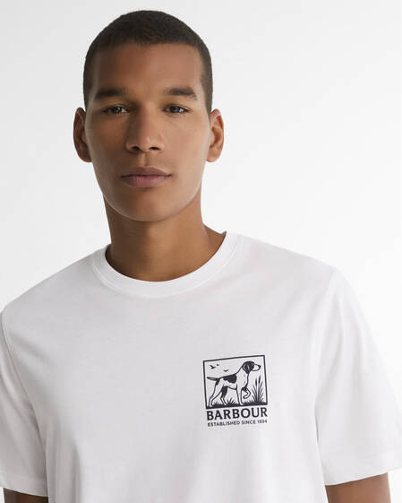 Setter Graphic Tailored T-shirt White