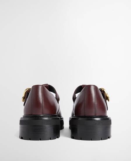 Barbour Mary Jane Schuhe Ryton Melot