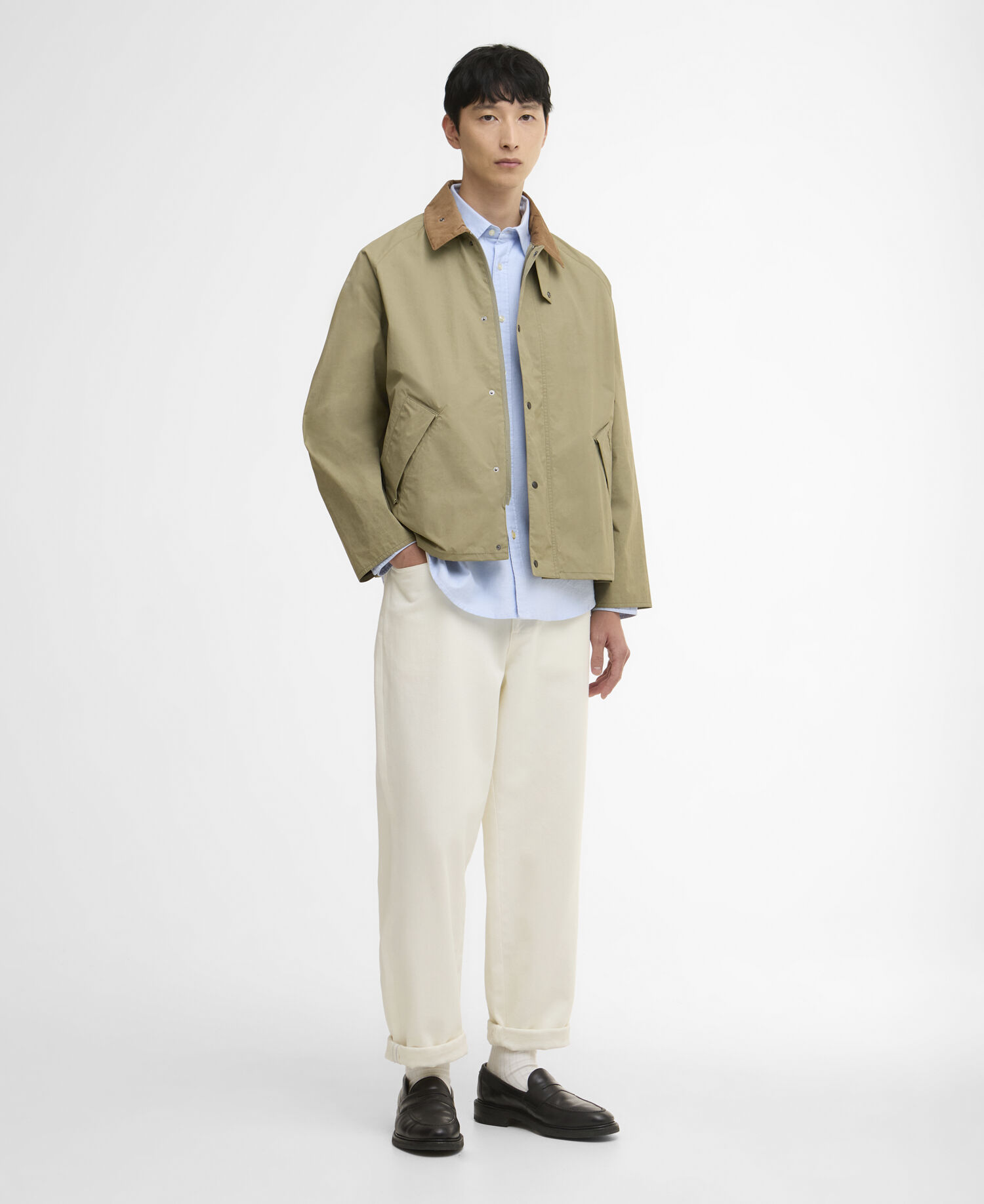 Giacca antipioggia Ripstop Transport Bleached Olive