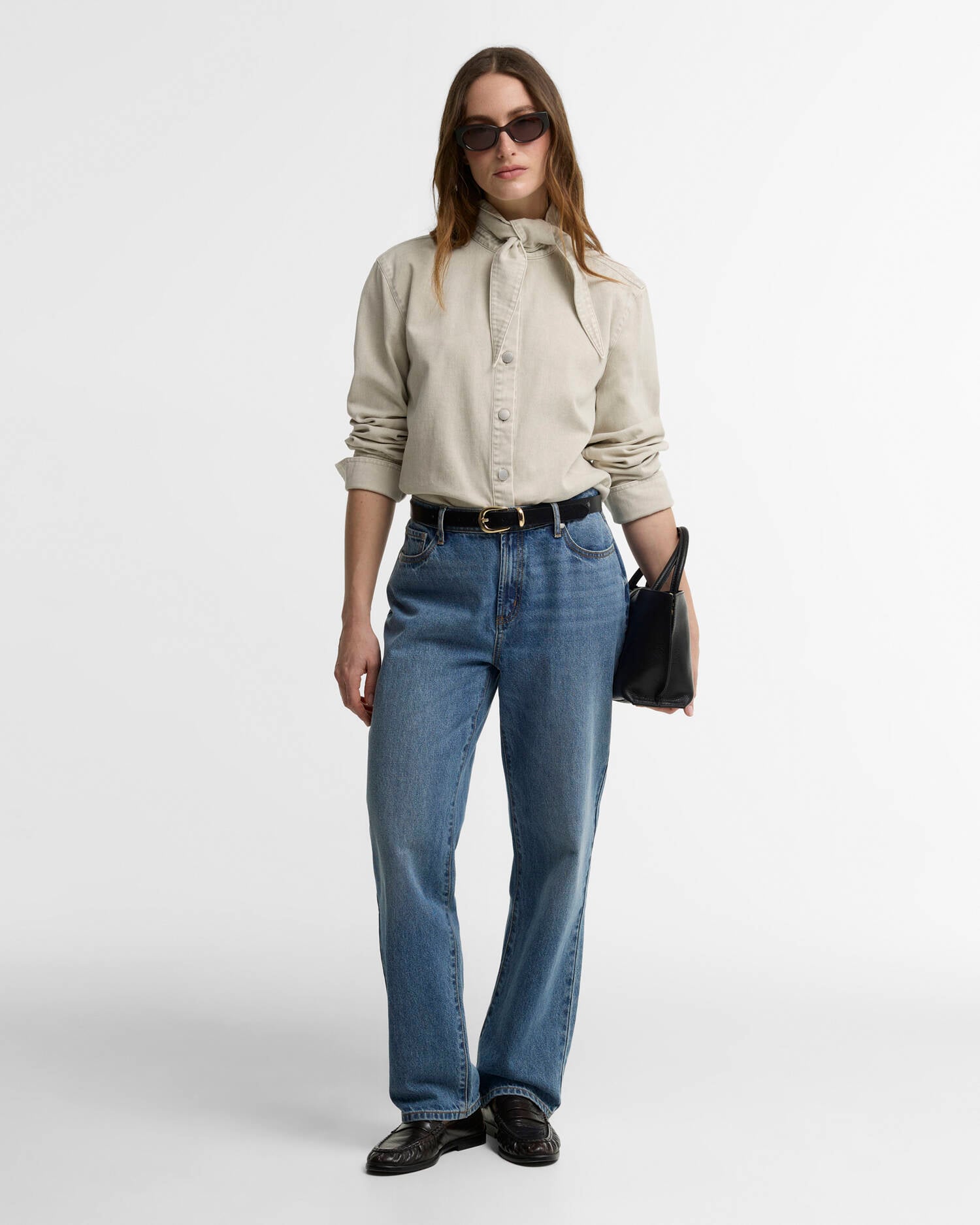 Camicia in denim Harleigh Washed Birch image number 1