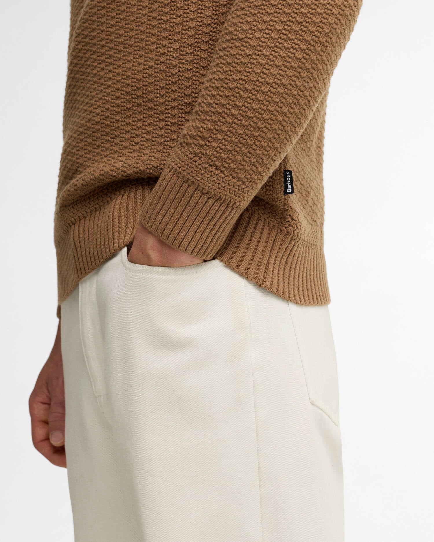 Pluckley Half-Zip Jumper Sandstone image number 4