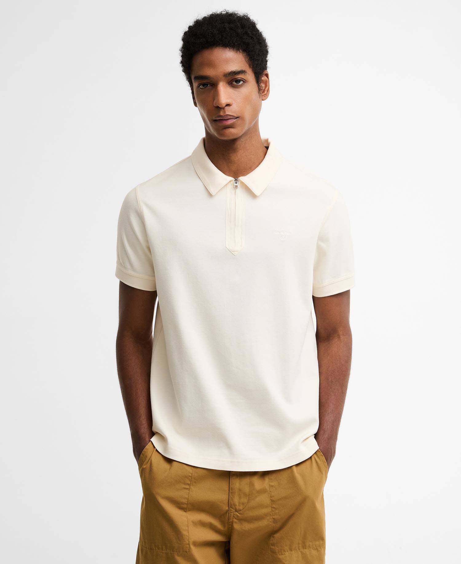 Crakehall Tailored Polo Shirt Whisper White image number 0