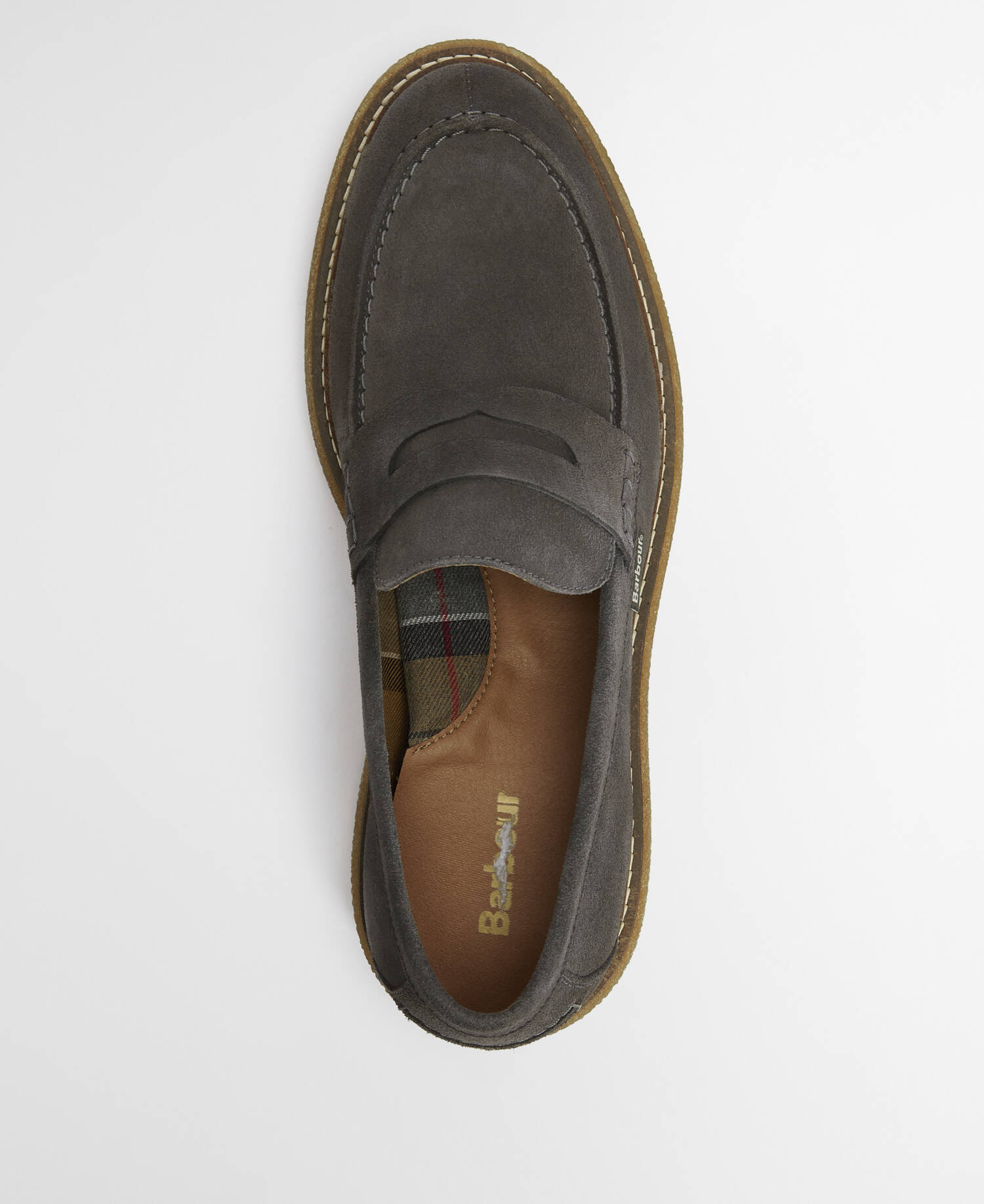 Blare Suede Loafers Slate Grey Suede image number 3