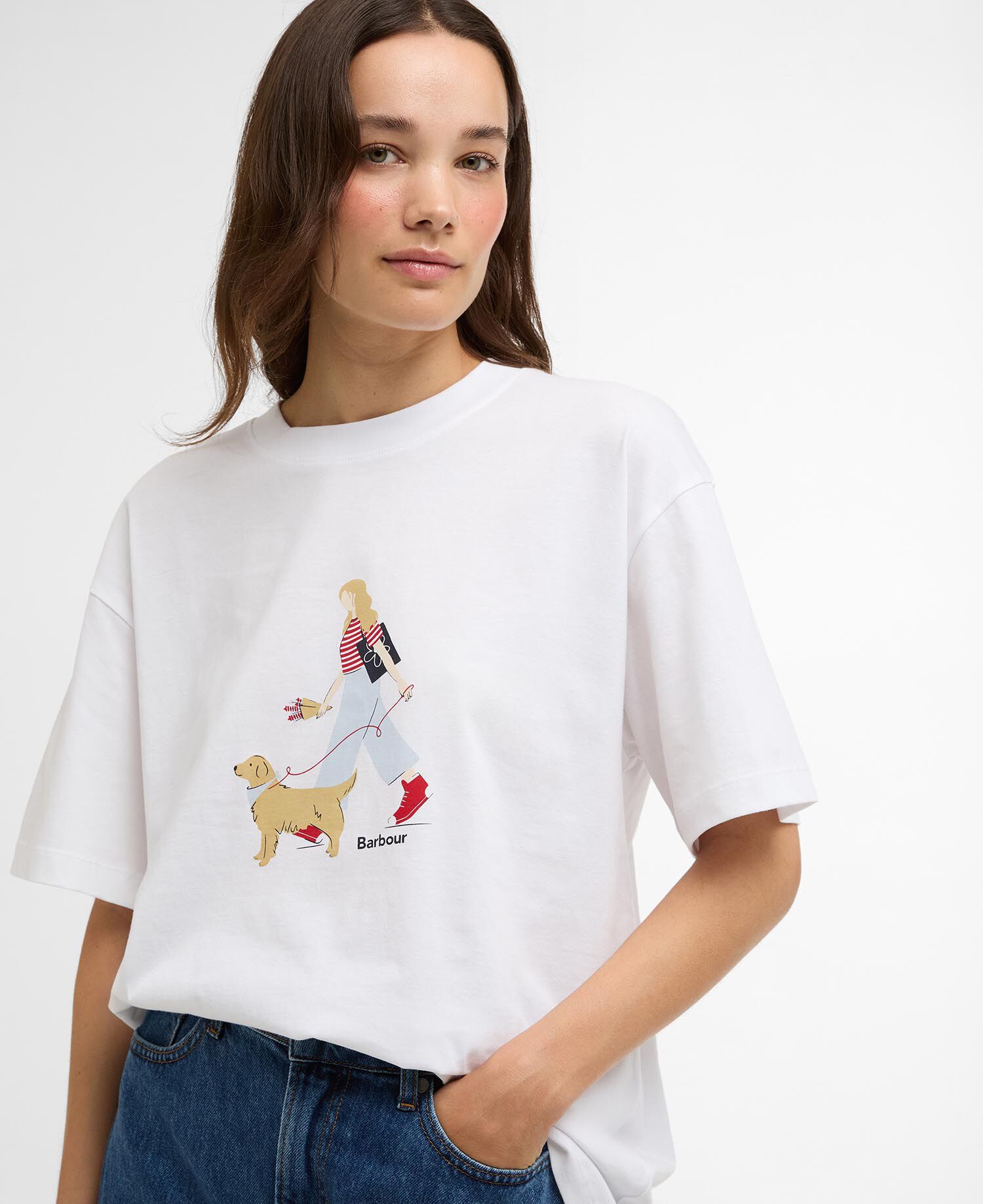 T-shirt Derwent White