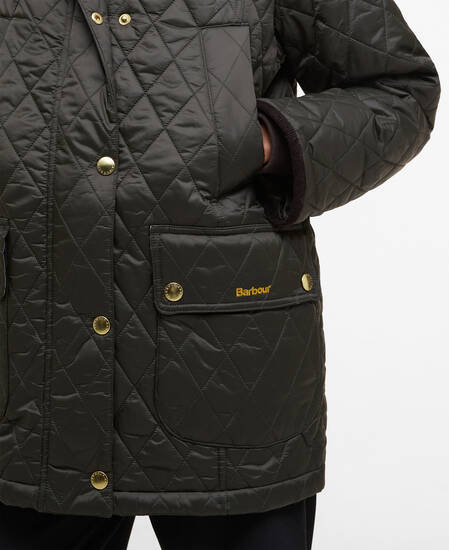 Modern Beadnell Quilted Jacket Sage/Ancient