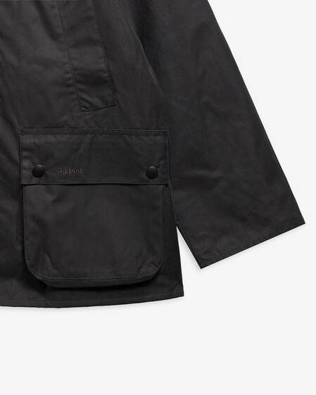 Oversized Bedale Waxed Jacket Classic Grey