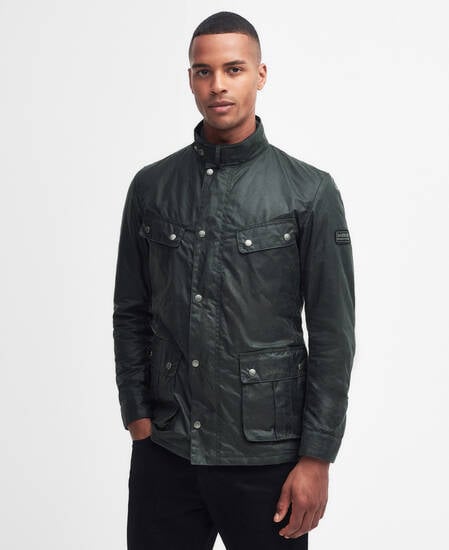 Duke Waxed Jacket Sage