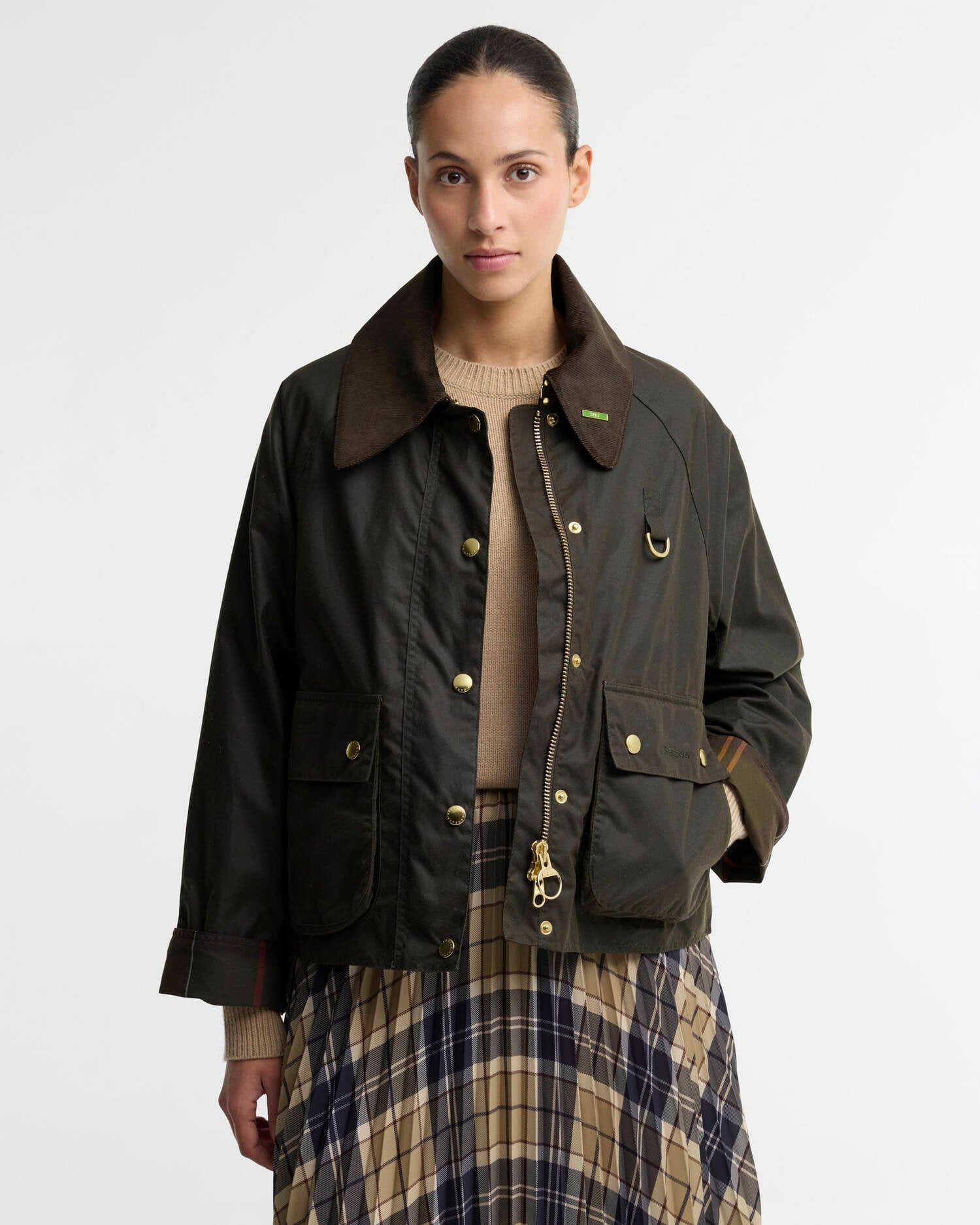 Barbour Wachsjacke Icons Modern Spey Olive/Classic image number 0