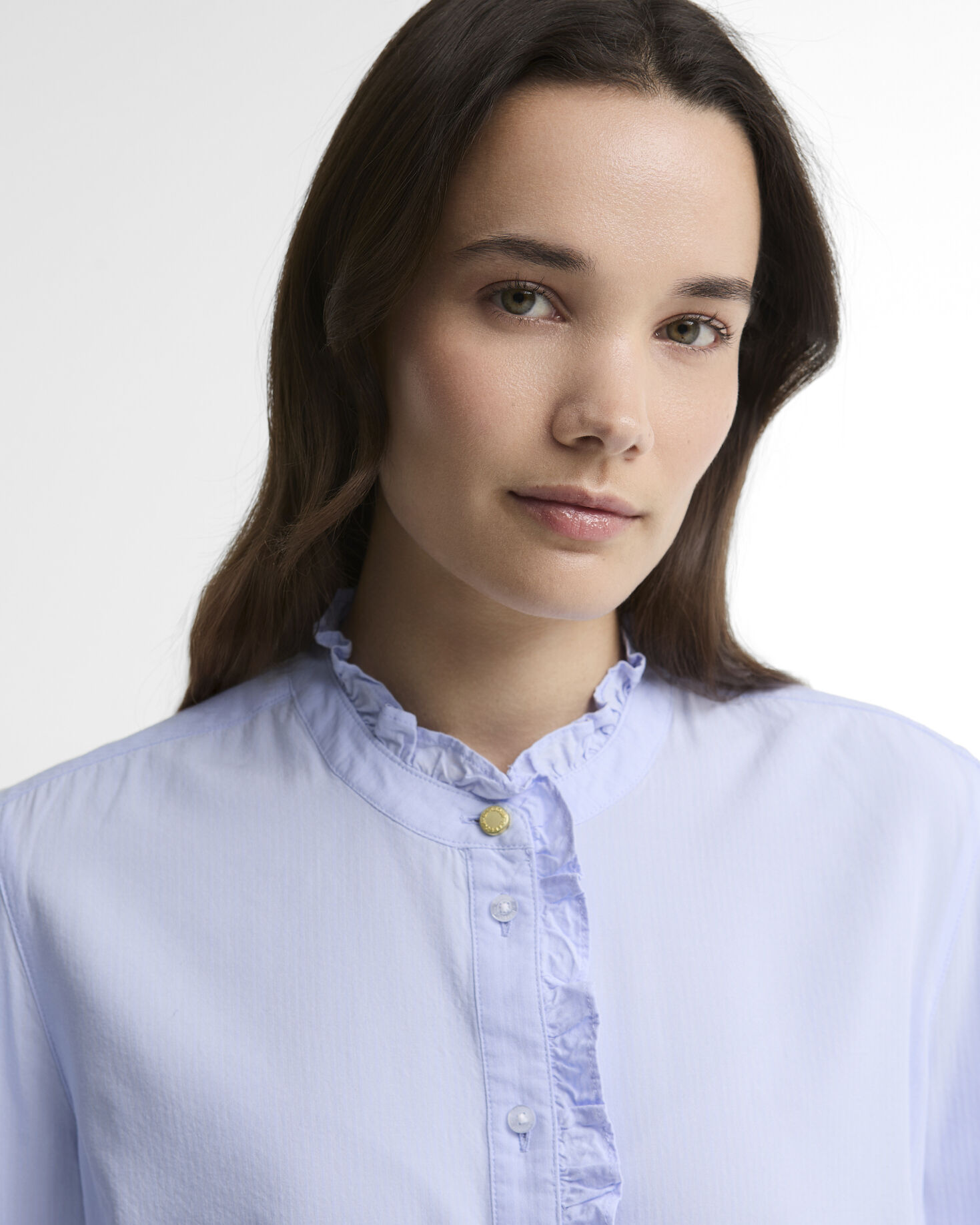 Barbour Bluse Antoinette Relaxed Fit Pale Blue