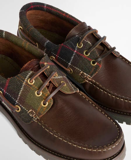 Re-Engineered Deck Boat Shoes Brown/Classic Tartan