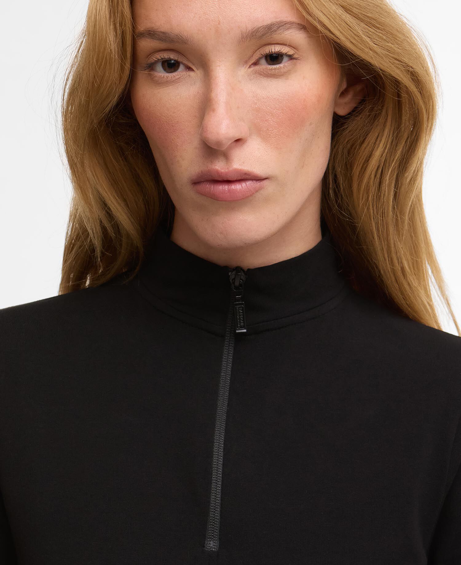 Top Dallas con zip corta Black