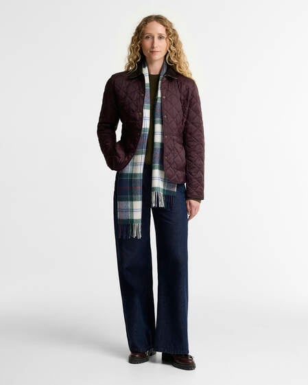 Deveron Quilted Jacket Fig/Pale Pink