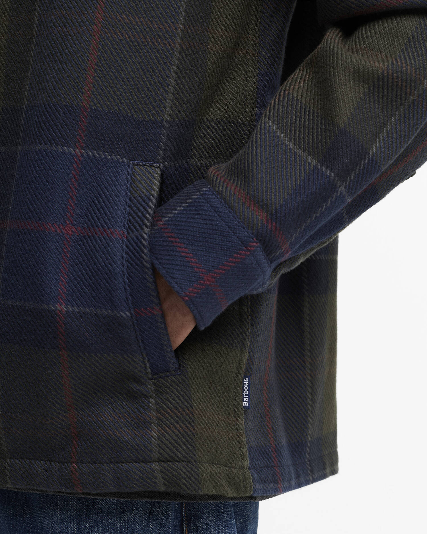 Overshirt in tartan oversize Shadow Classic Tartan image number 4