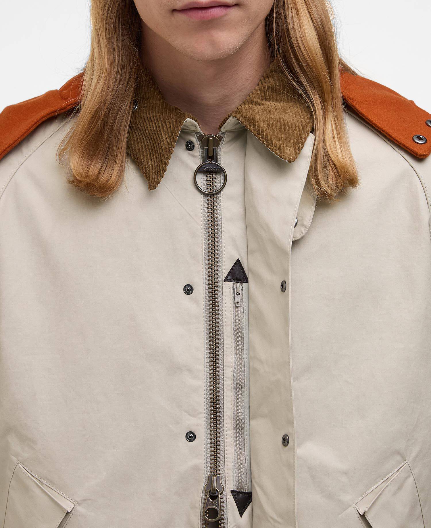 Giacca casual Cruiser Barbour x Kaptain Sunshine Clay image number 3