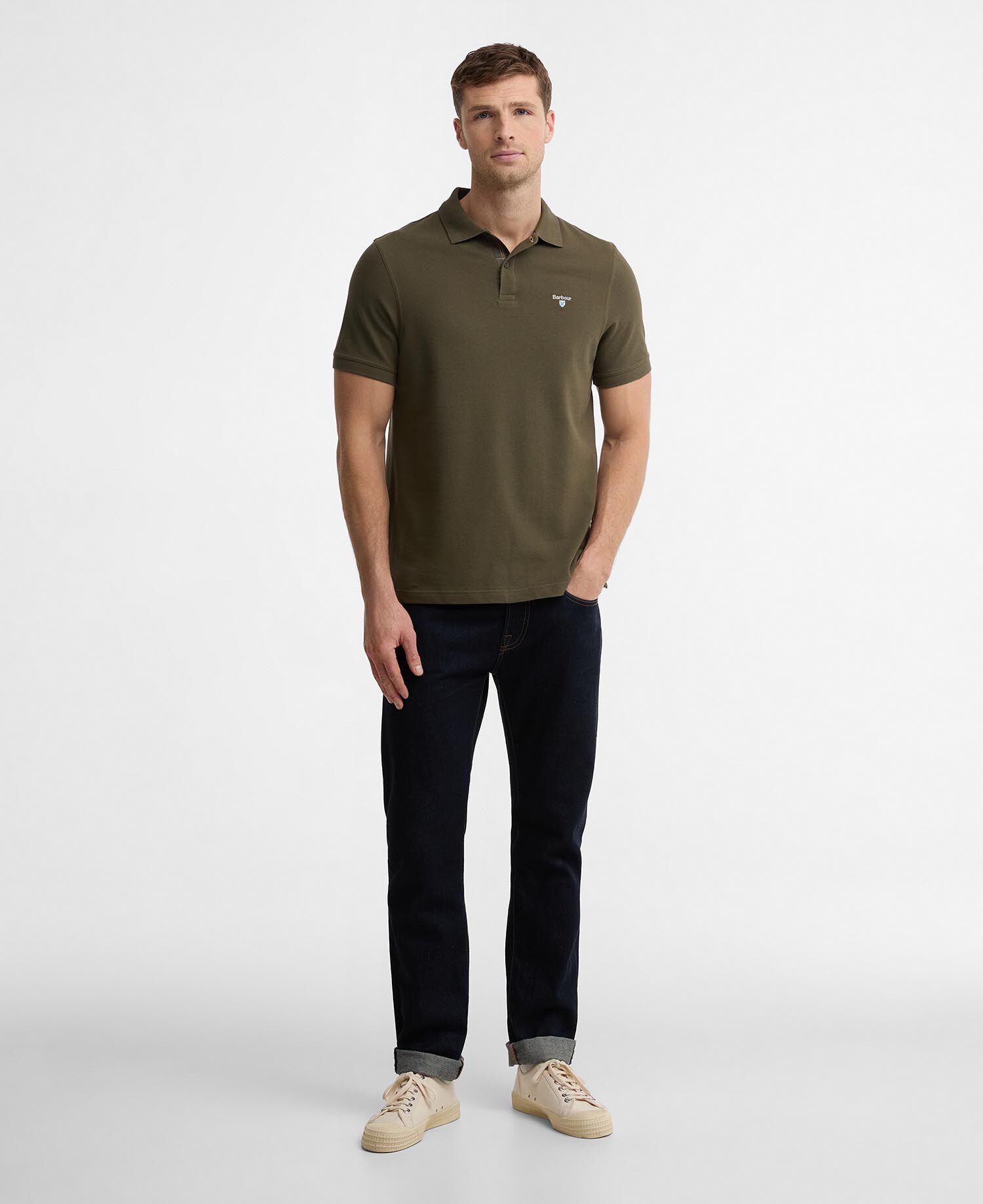 Poloshirt Lightweight Sports Bleached Olive
