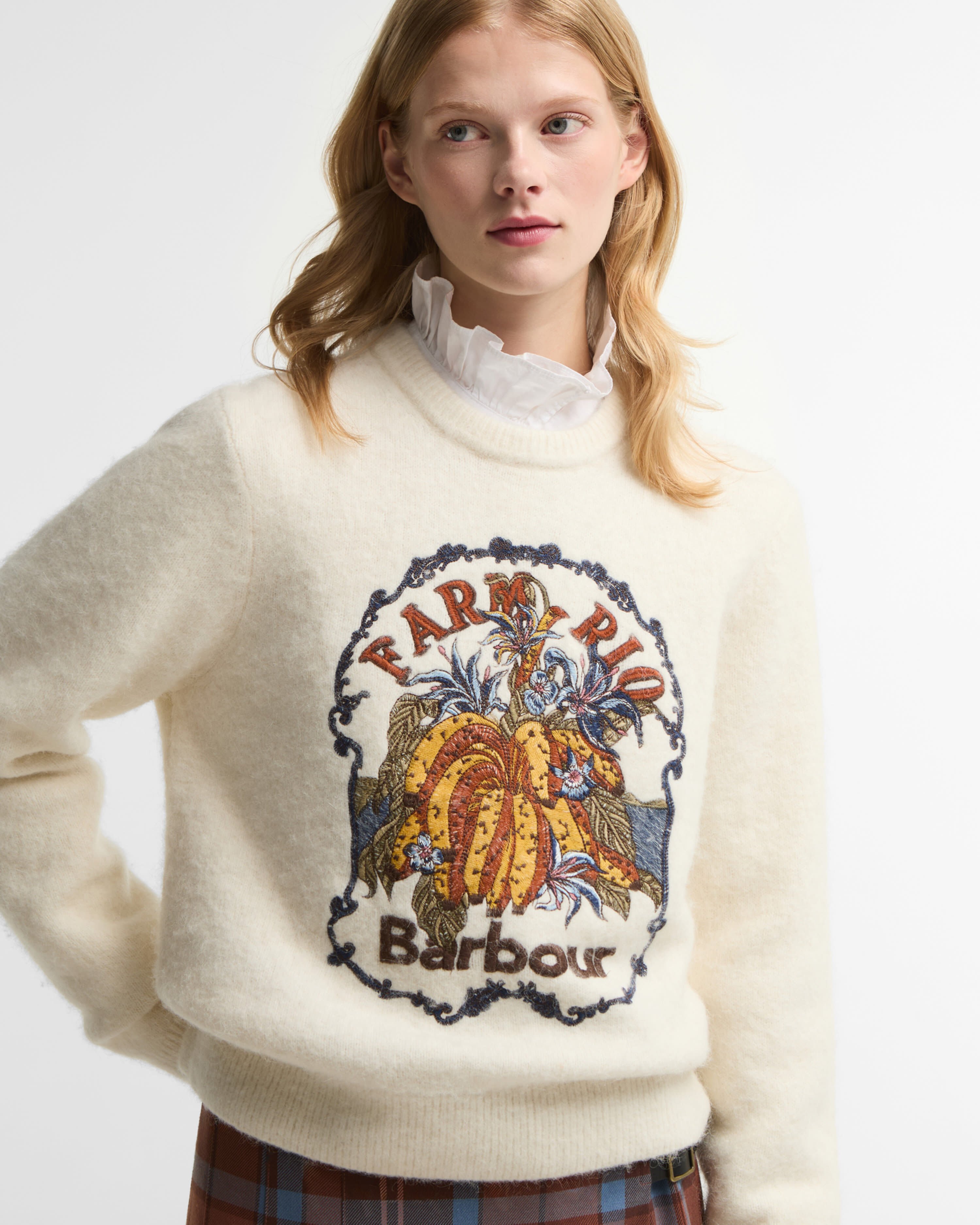 Barbour FARM Rio Ruellia Crew-Neck Jumper Multi