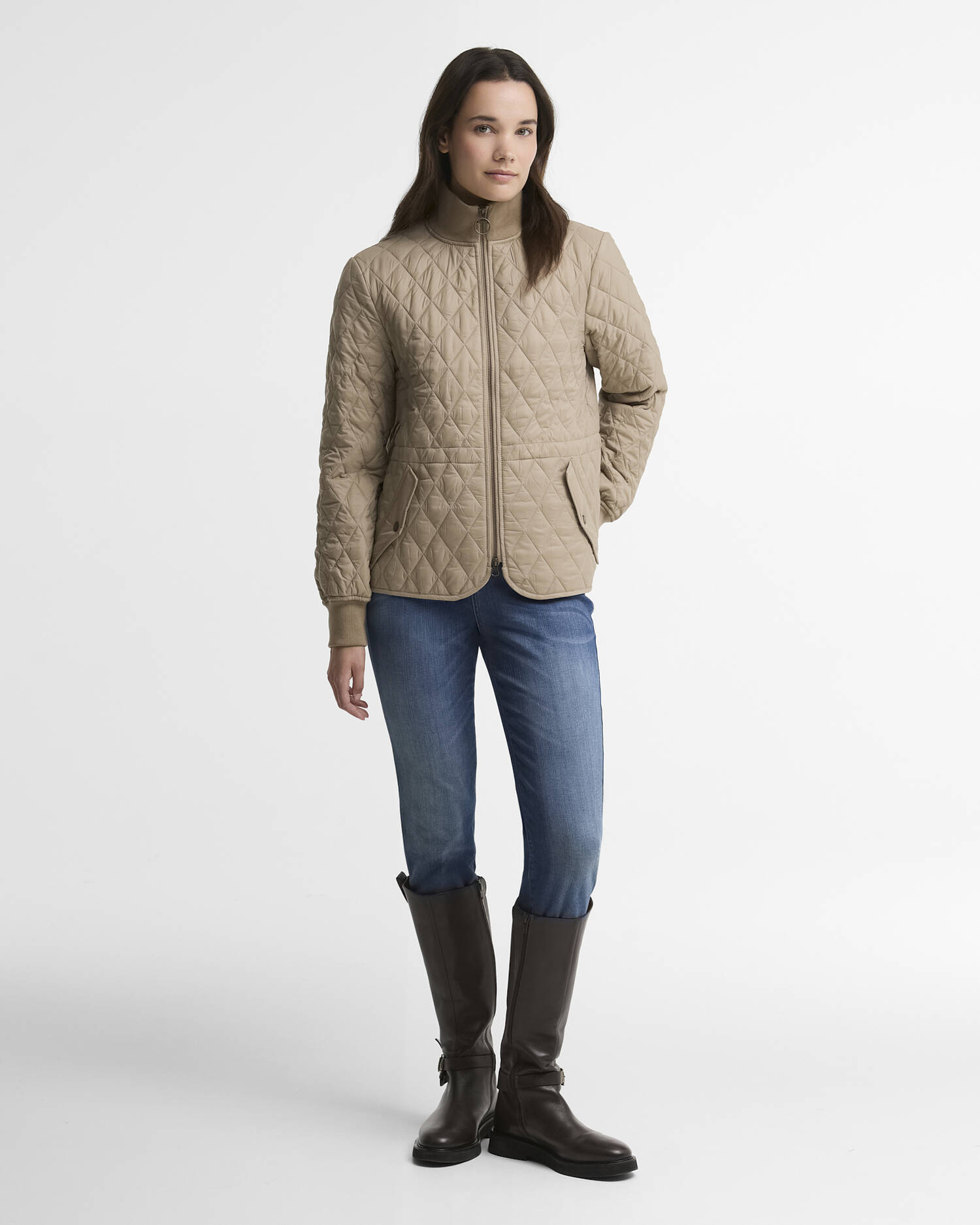 Hermoine Quilted Jacket Lt Trench/Muted image number 1