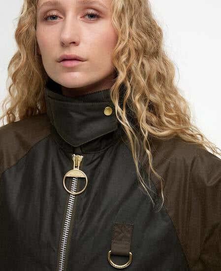 Wachsjacke Kearton Archive Olive/Beech/Ancient Tartan