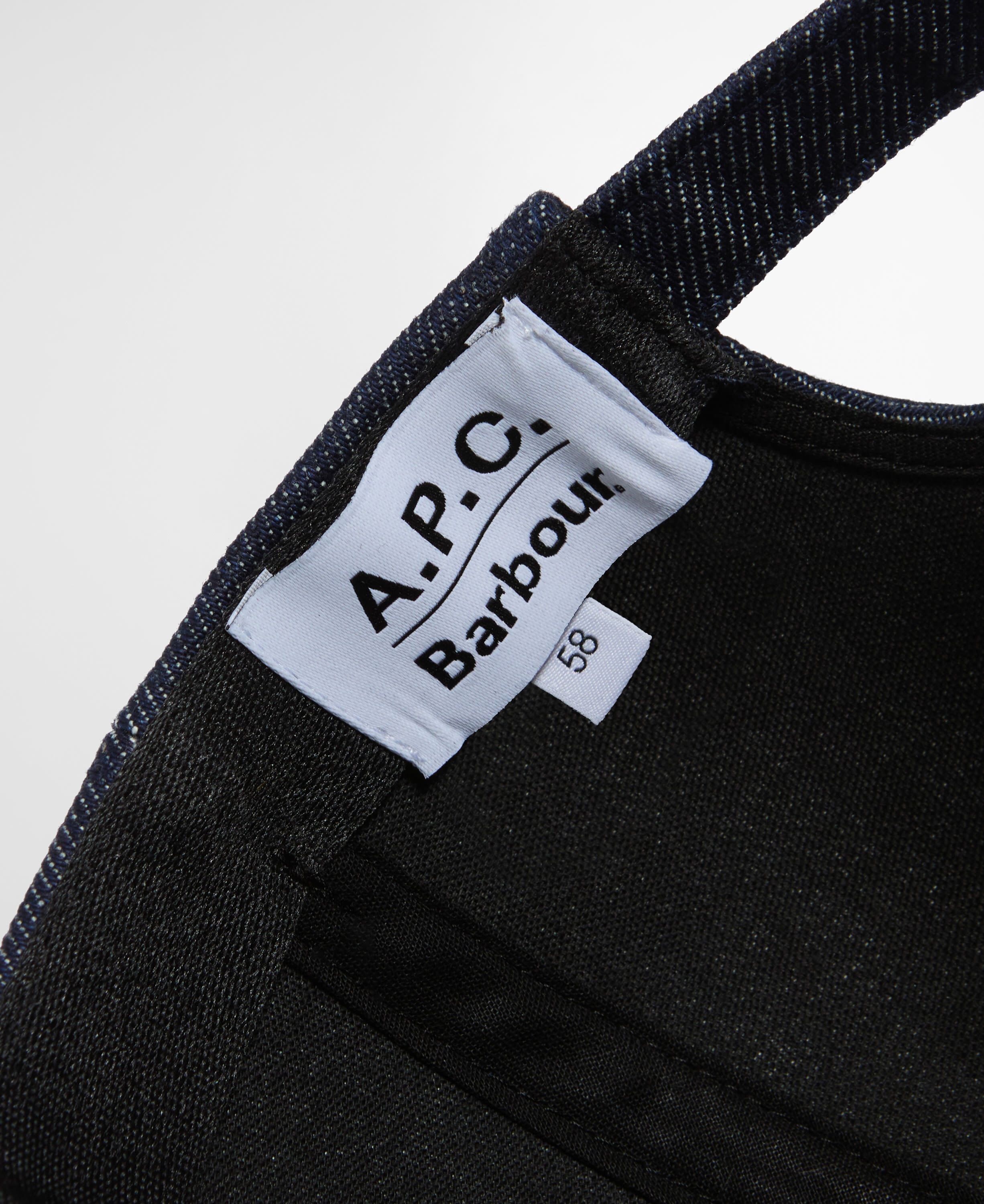 Cappellino in denim Barbour x A.P.C. Denim