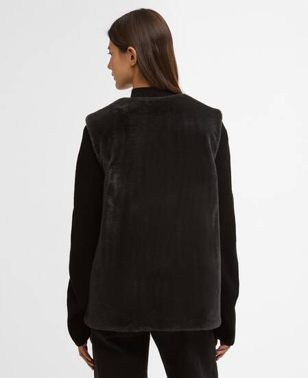 Gilet in ecopelliccia Mialn Black
