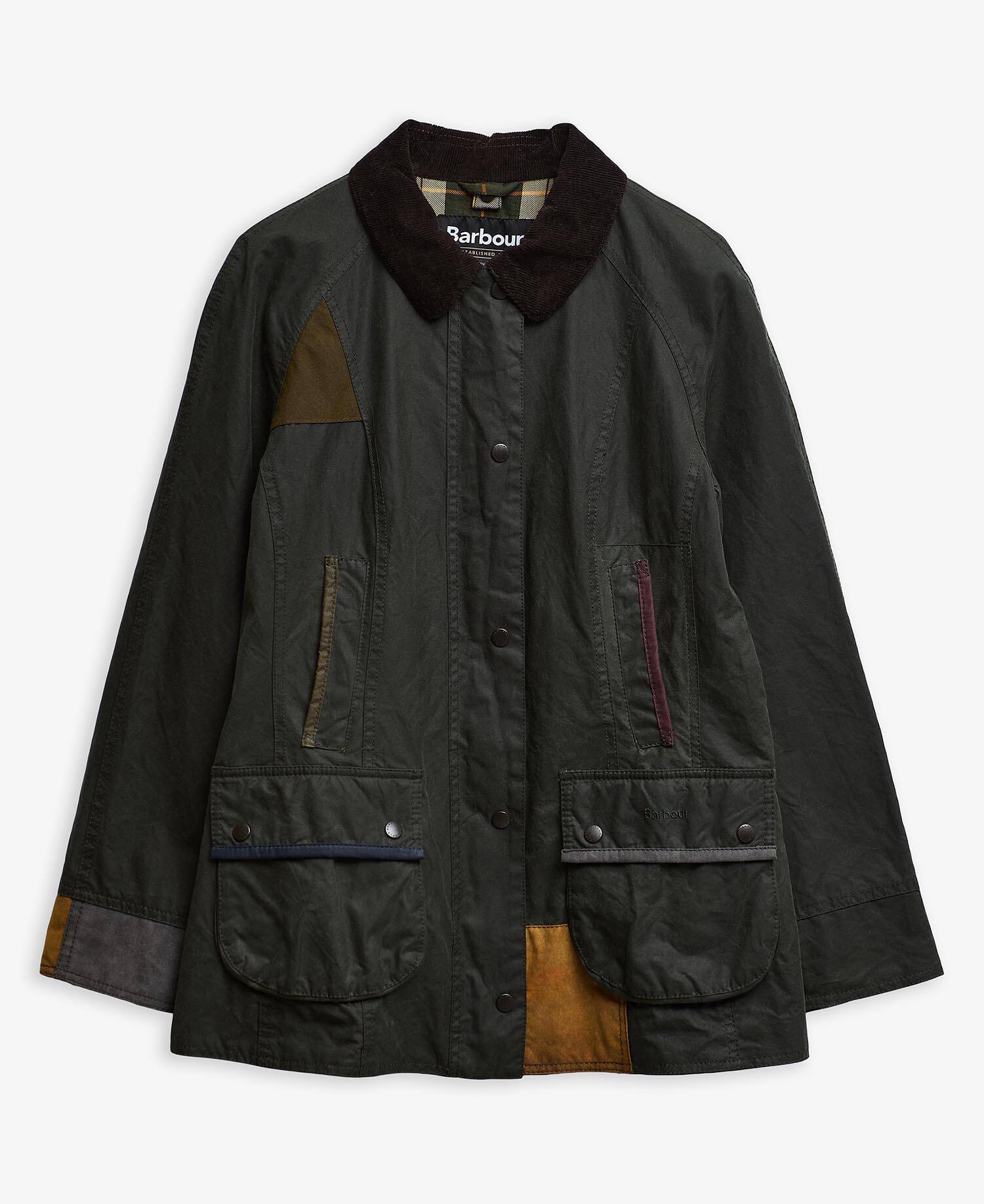 Barbour Re-Loved Beadnell Waxed Jacket - Size 14 Sage image number 0