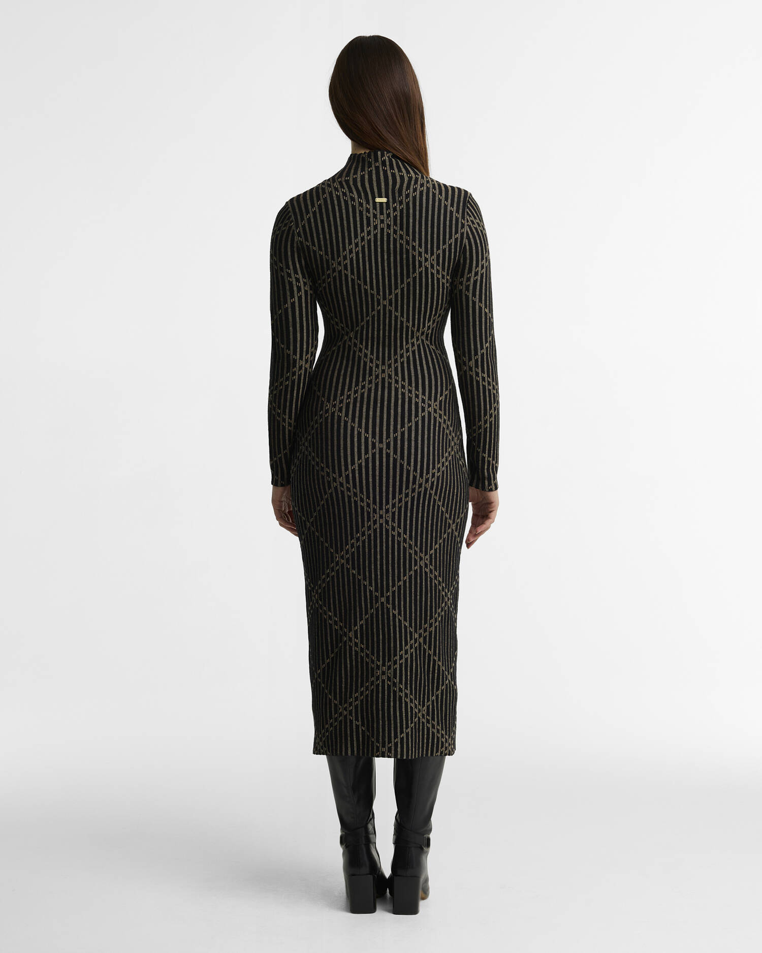 Adina Knitted Dress Black Multi image number 2
