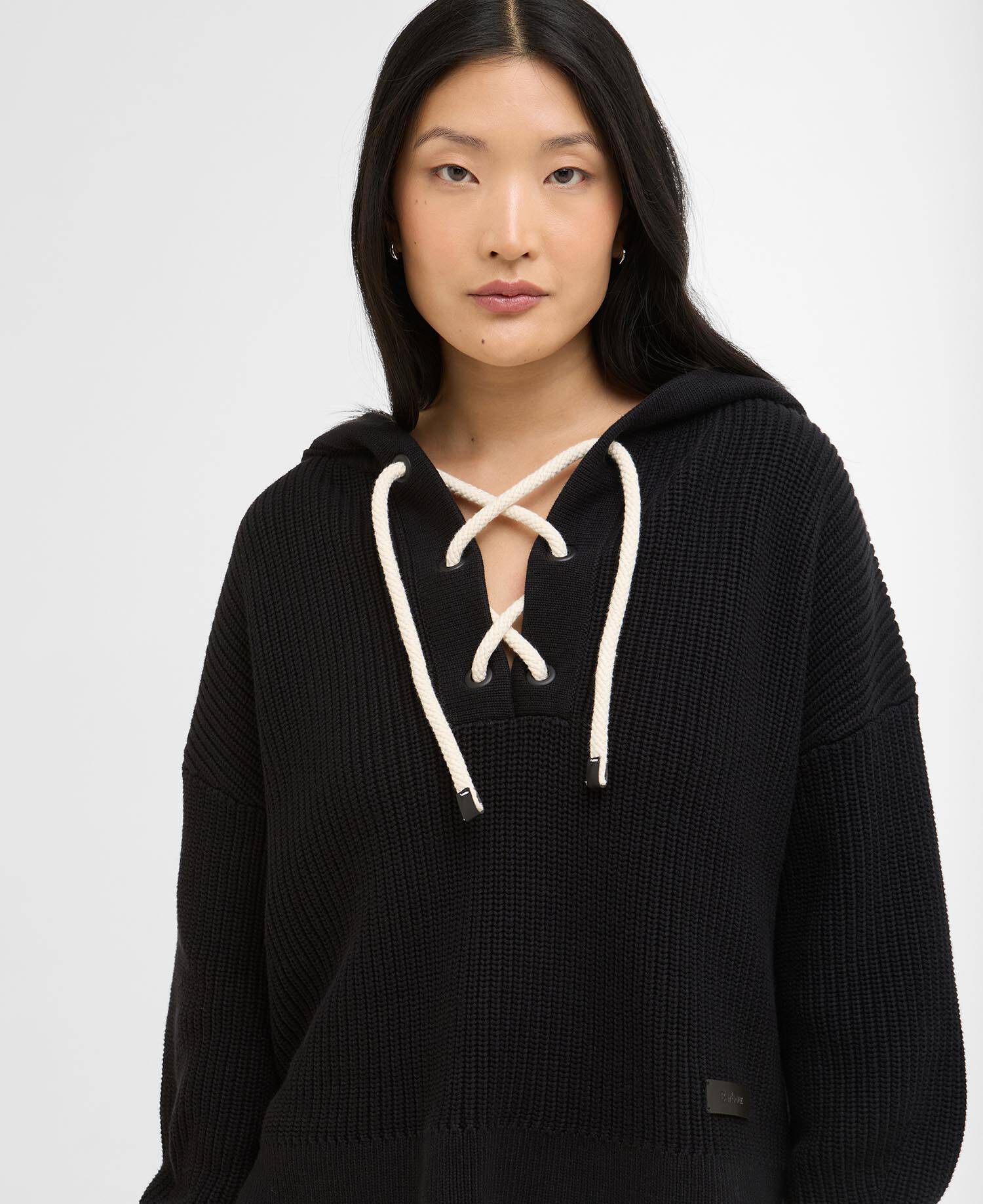 Daya Knitted Hoodie Black image number 4