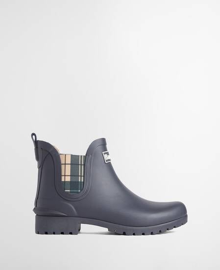 Kirkton Ankle Wellingtons Navy/Birchwood