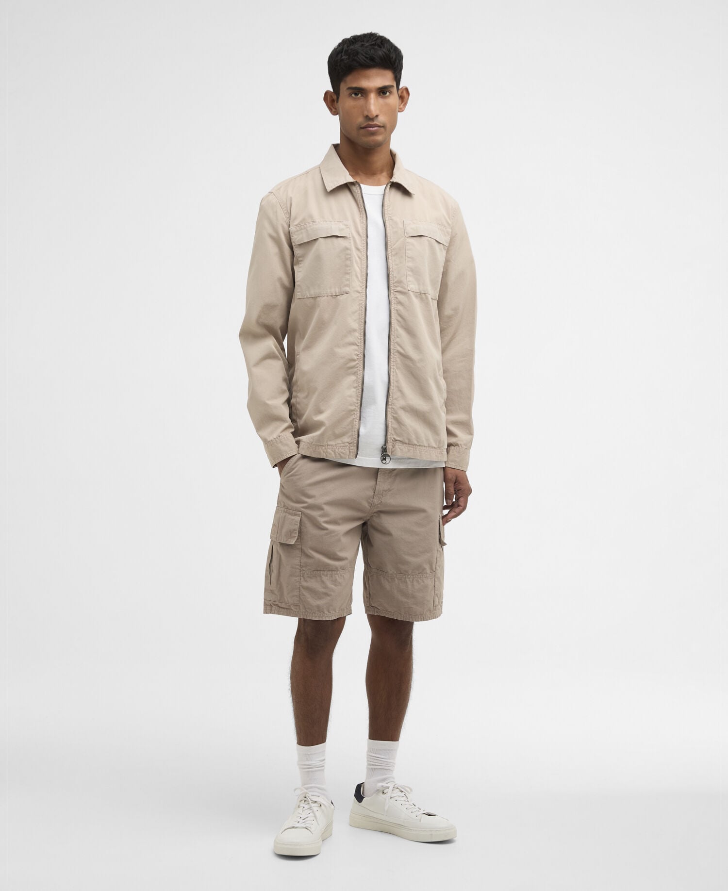 Shorts cargo in ripstop Concrete