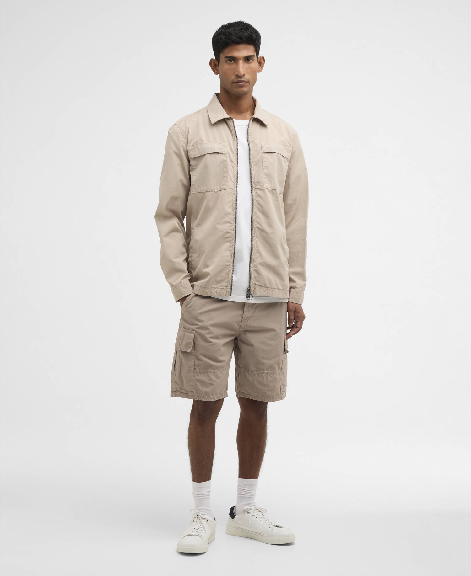 Shorts cargo in ripstop Concrete image number 0