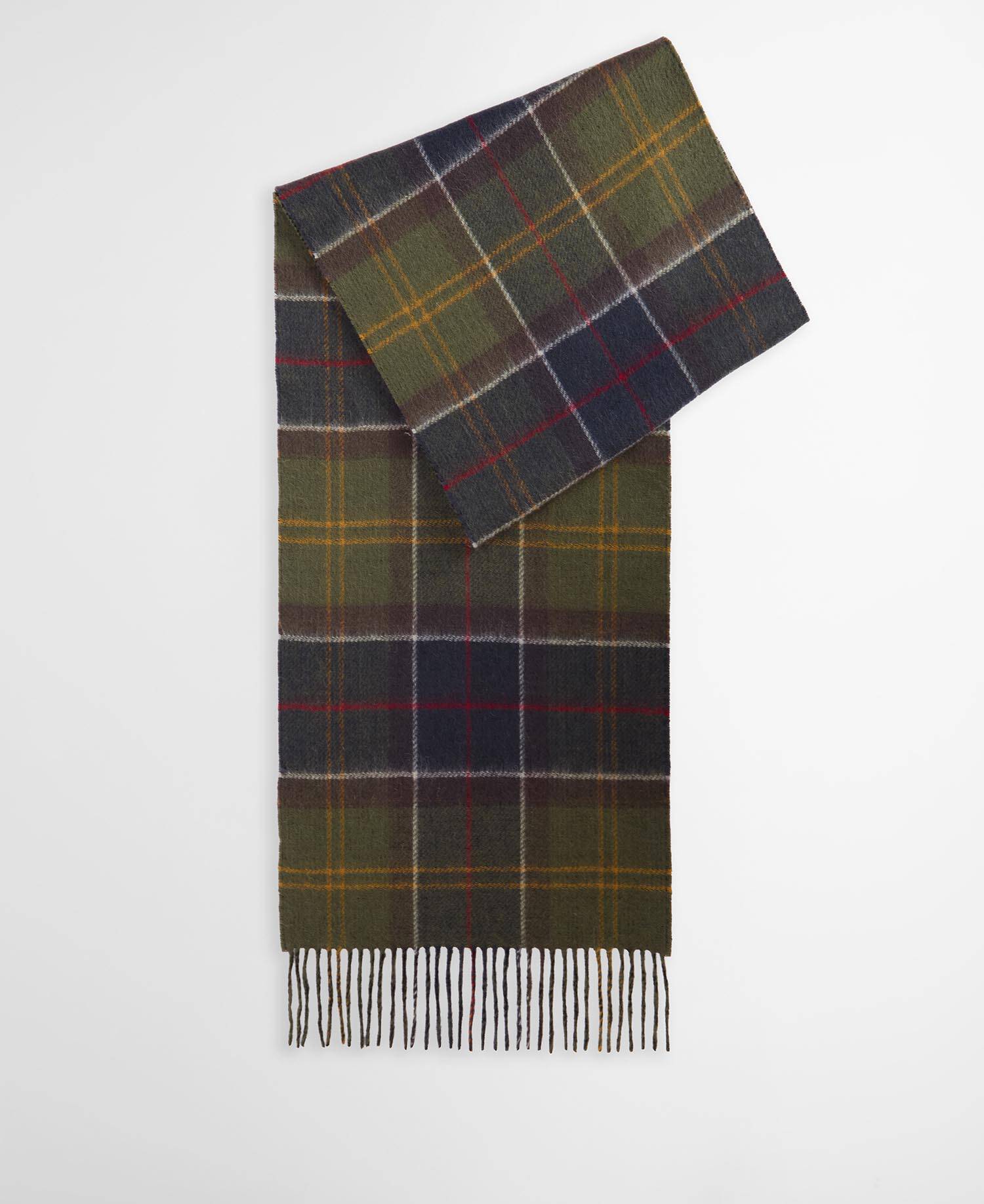 Dramside Reversible Lambswool Scarf Classic Tartan image number 0