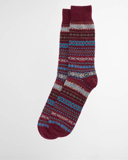 Boyd Socks Burgundy