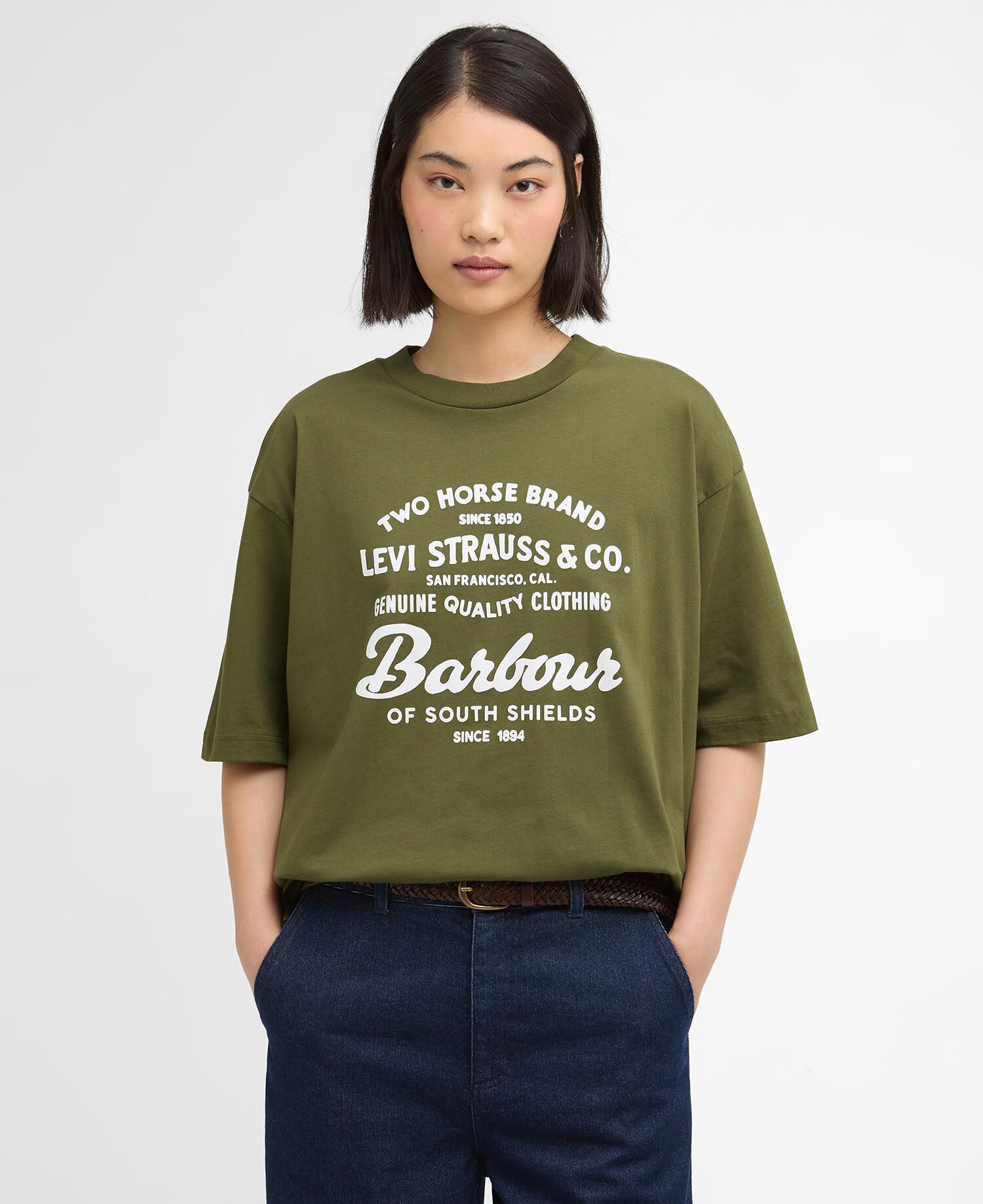 Barbour x Levi's Graphic T-Shirt Canvas Olive