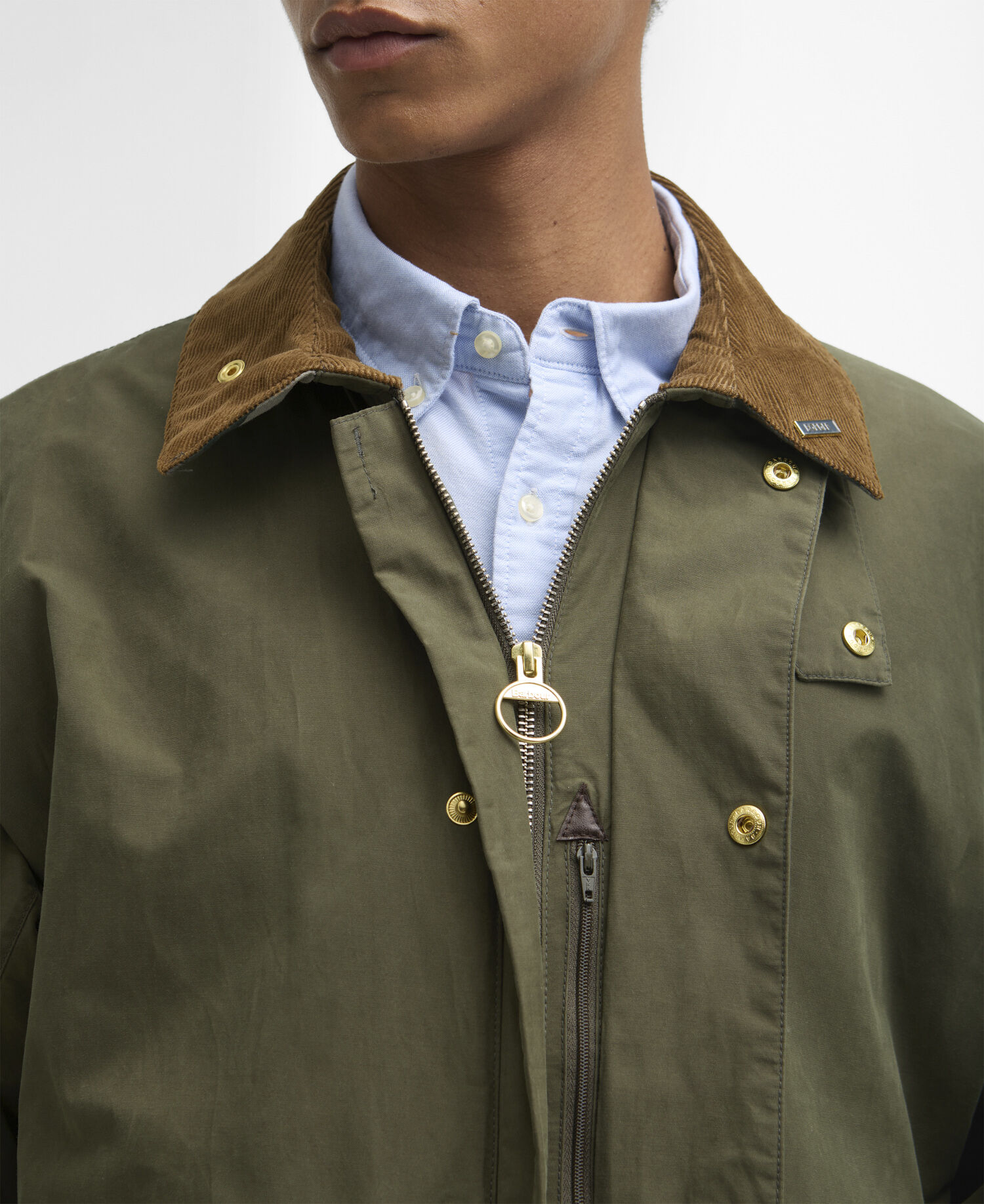 Icons Border Casual Jacket Ivy Green