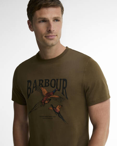 Pheasant Graphic Tailored T-Shirt Beech