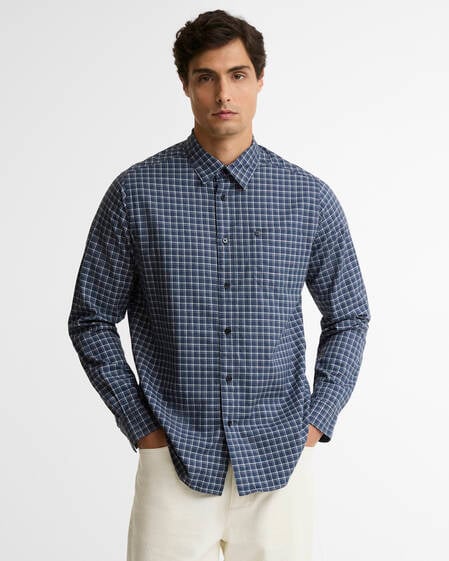 Malkin Tailored Long-Sleeved Shirt Washed Charcoal