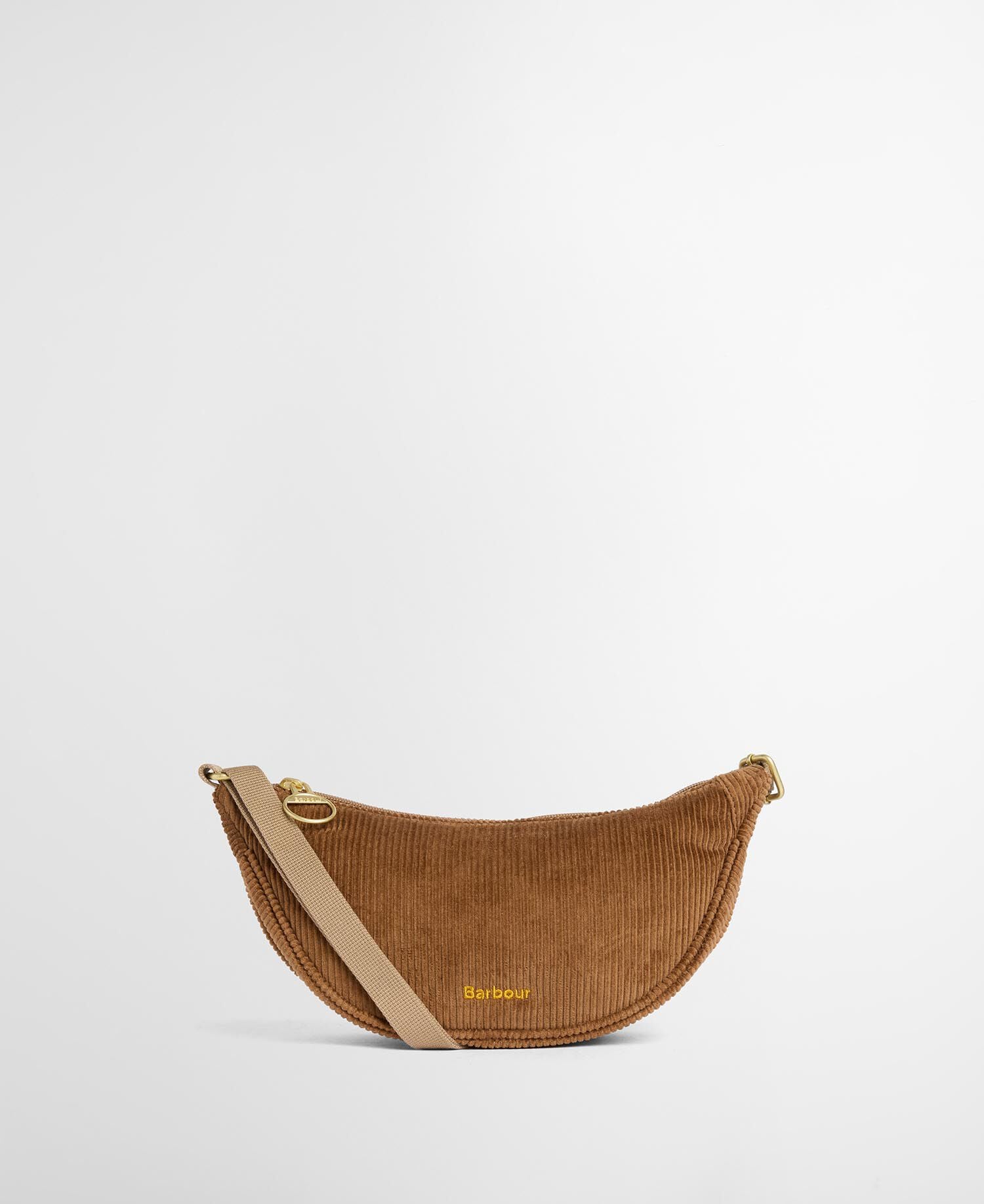 Mini Mia Cord Sling Bag Brown