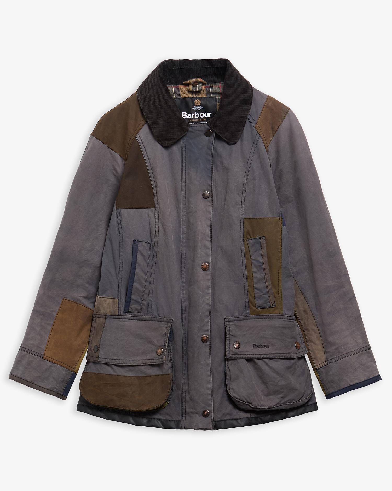 Barbour Re-loved Women's Beadnell Waxed Jacket - Size 10 Navy image number 0