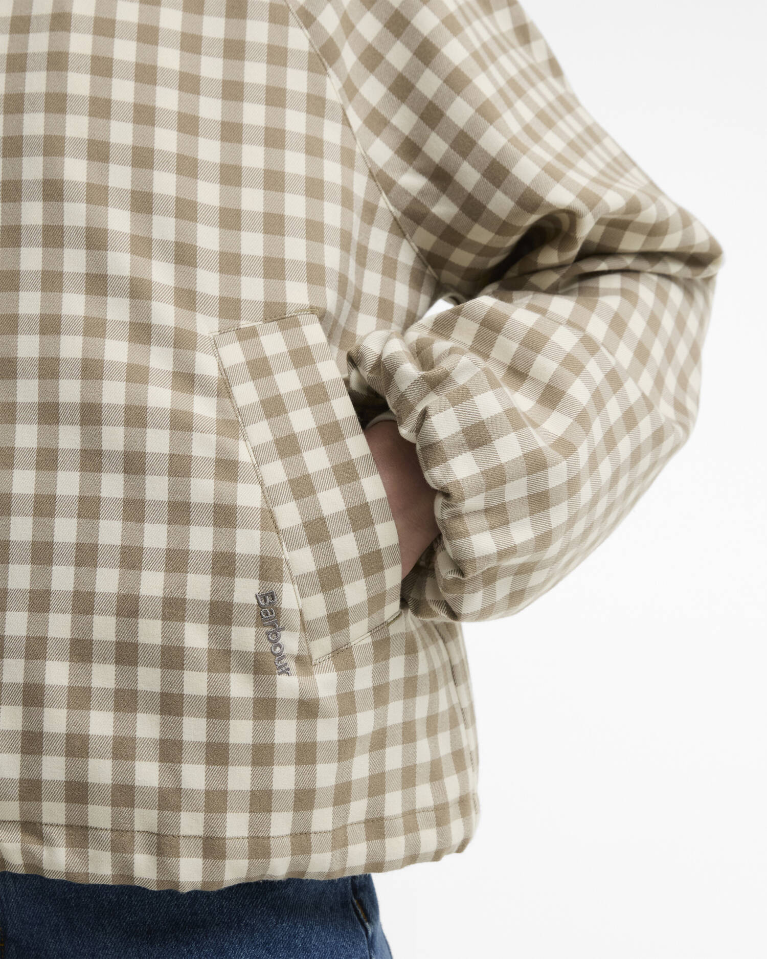 Ovingham Gingham Casual Jacket Sand/Neutral image number 4