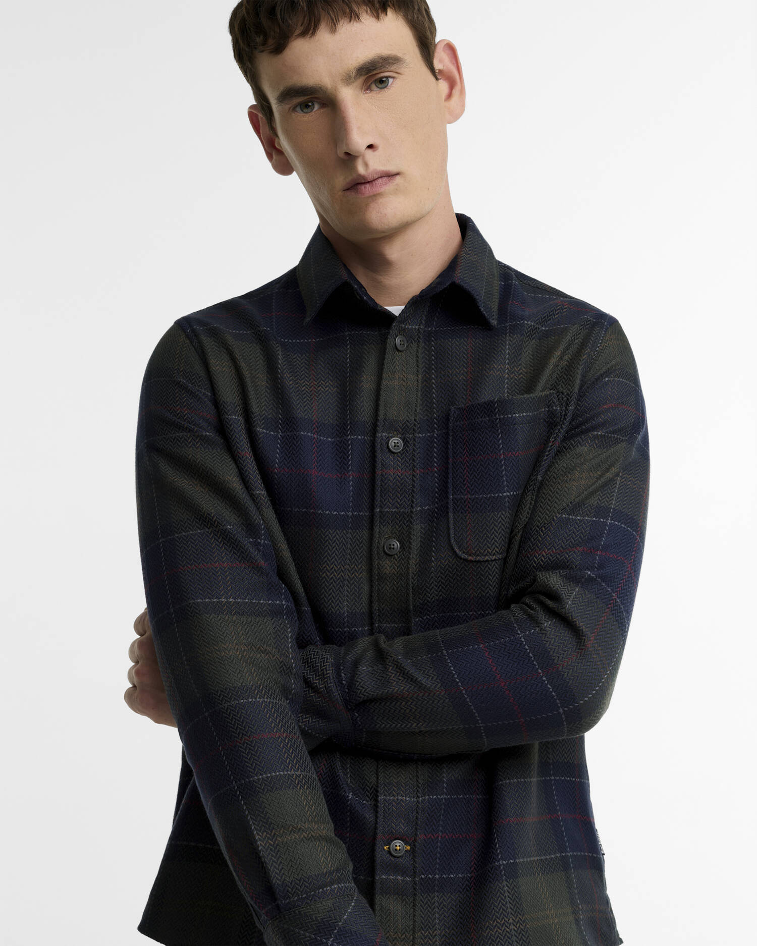 Barbour Hemd Fergus Tartan Relaxed Fit Shadow Classic Tartan image number 3