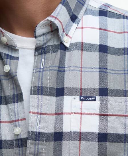 Lewis Tailored Long-Sleeved Shirt Bleached Pine Tartan