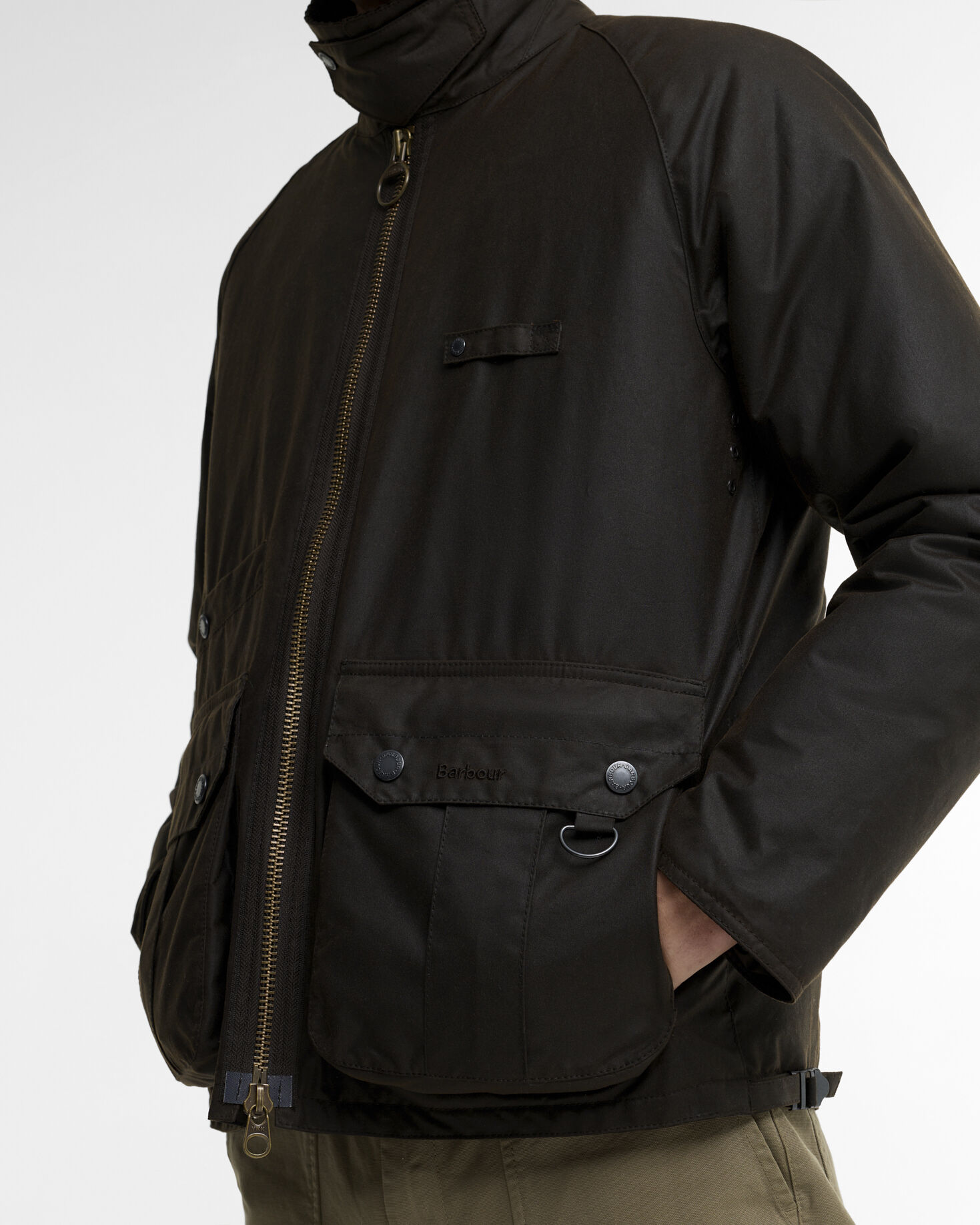 Barbour Wachsjacke Re-Engineered Durran Dark Brown
