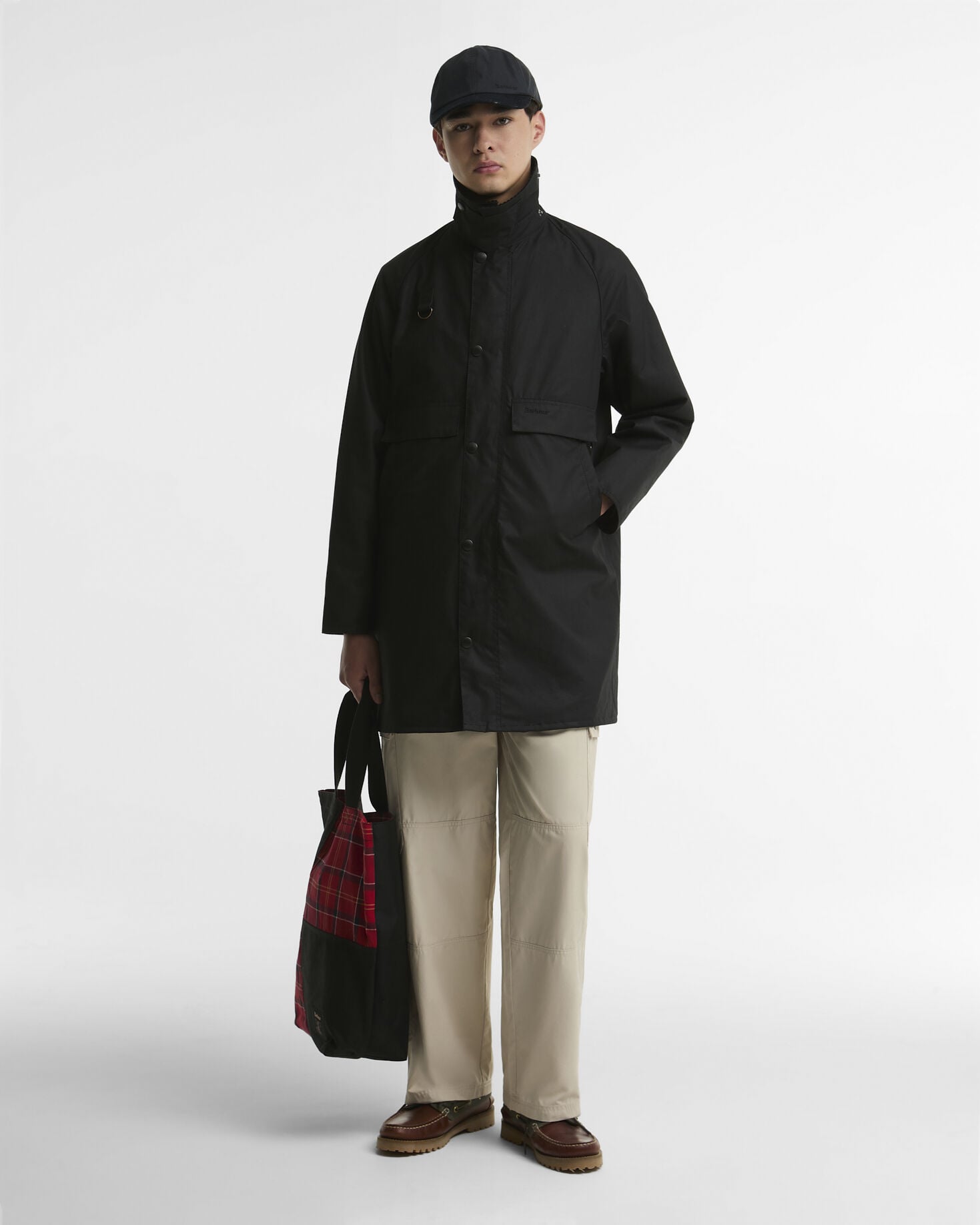 Giacca cerata lunga Spey Black