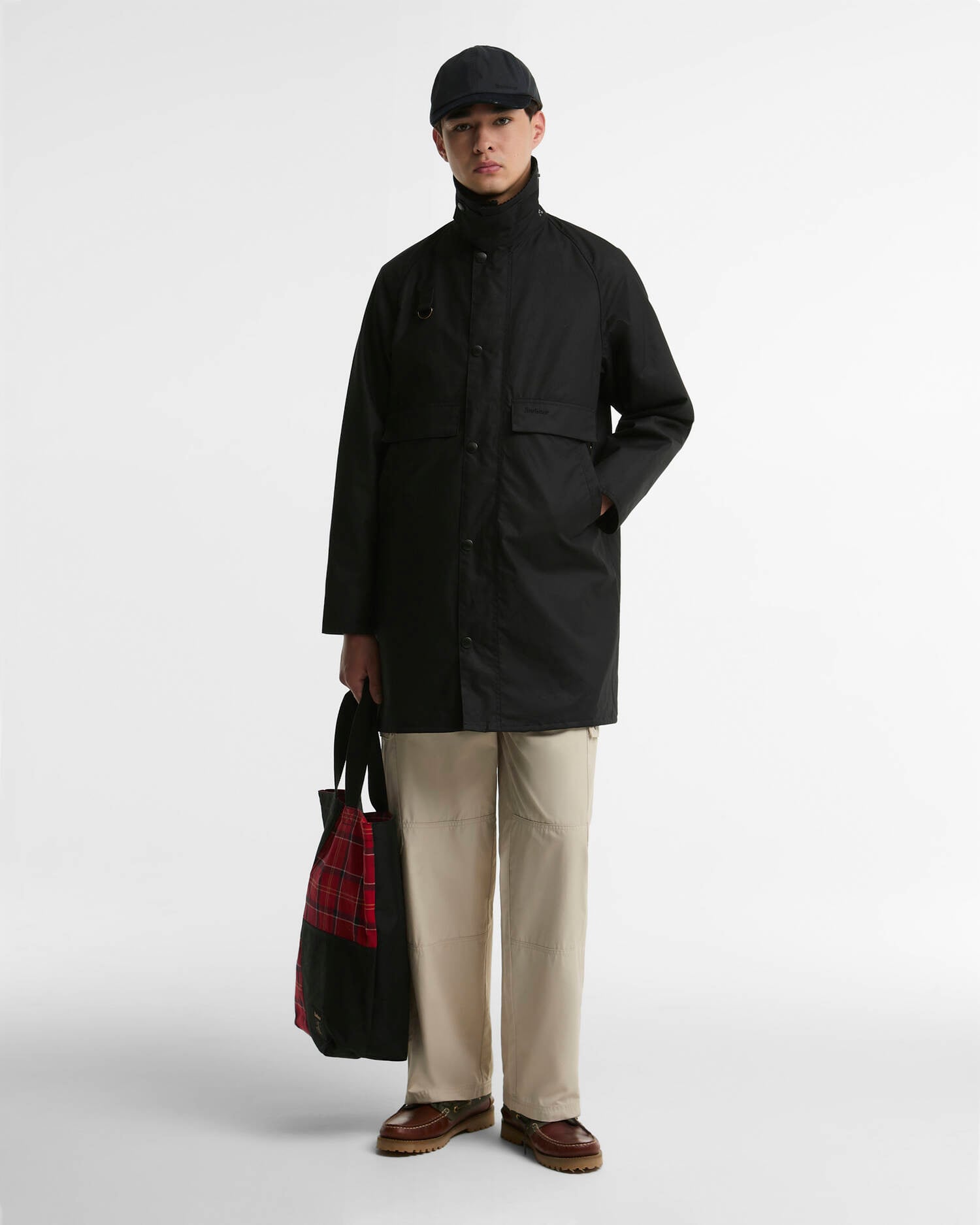 Giacca cerata lunga Spey Black image number 1