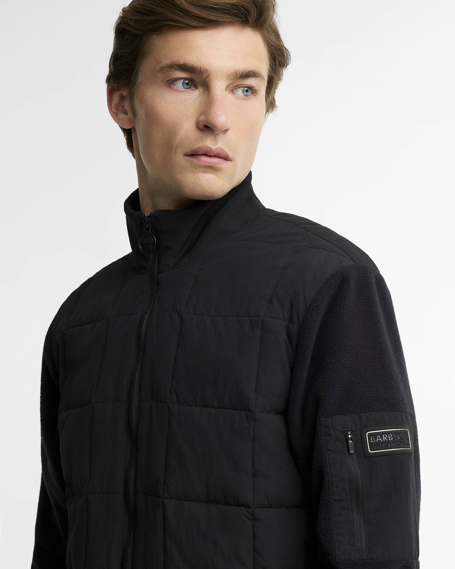 Burnhope Quilted Sweatshirt Black image number 3