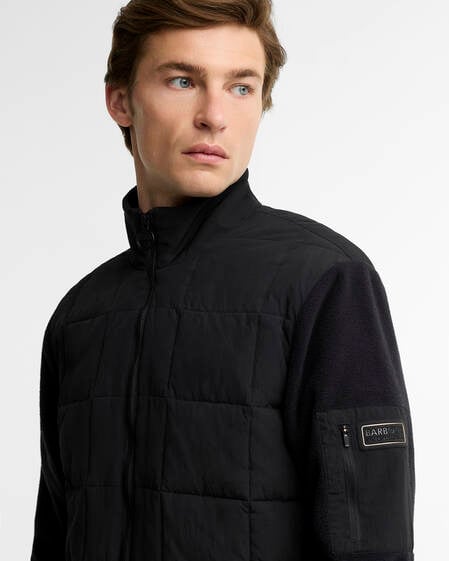 Burnhope Quilted Sweatshirt Black