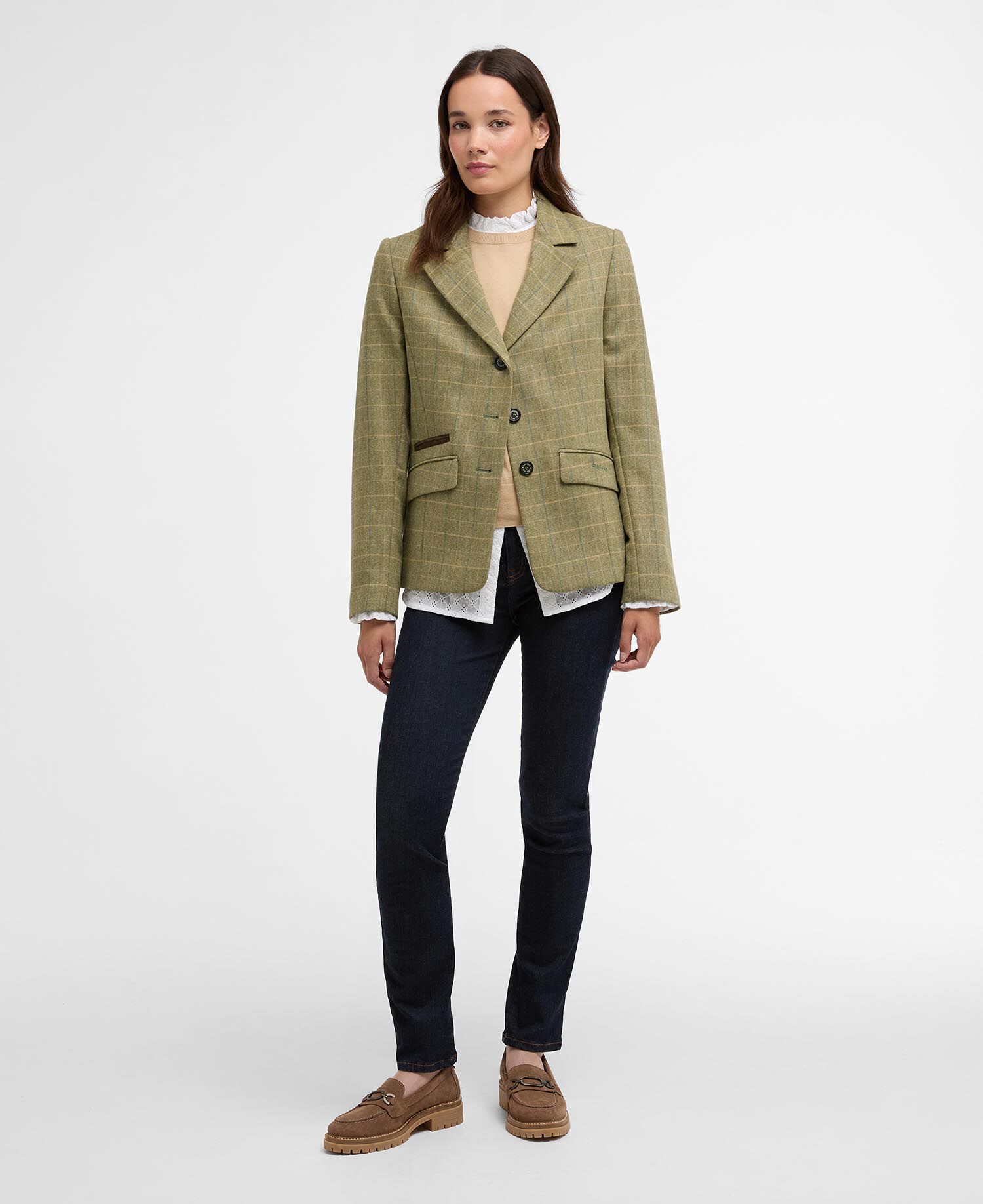 Blazer Lupin Tailored Light Olive Check