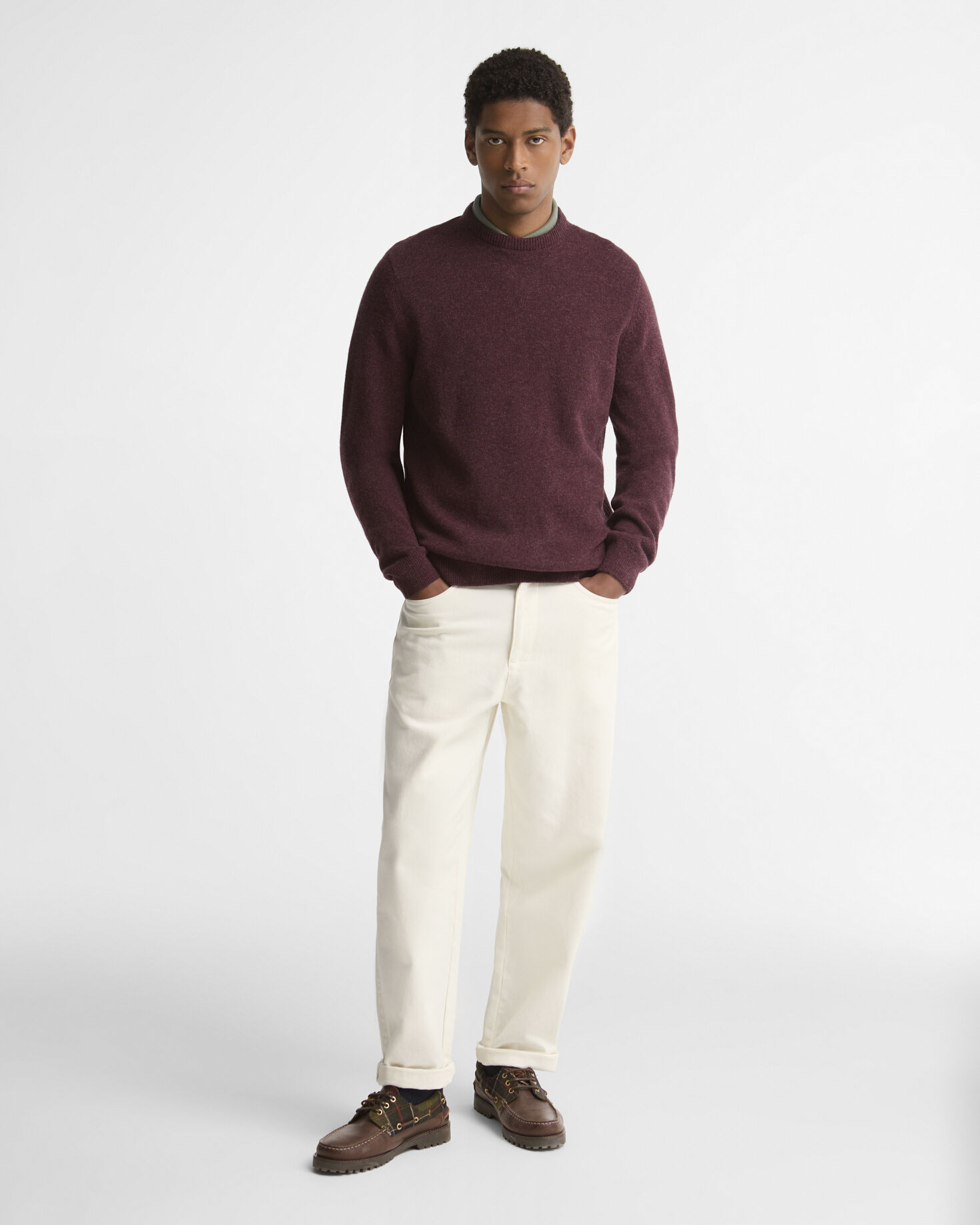 Holden Crew Neck Jumper Ruby Marl