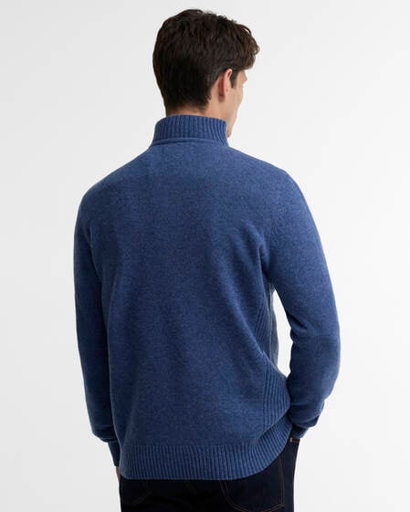 Nelson Essential Quarter-Zip Jumper Deep Blue